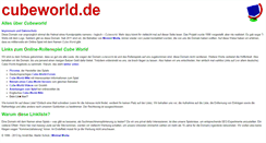 Desktop Screenshot of cubeworld.de