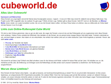 Tablet Screenshot of cubeworld.de